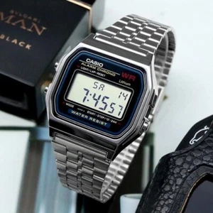 Reloj Casio A159WA-N1 para hombre clásico digital con correa de metal de acero inoxidable - Imagen 1 de 5
