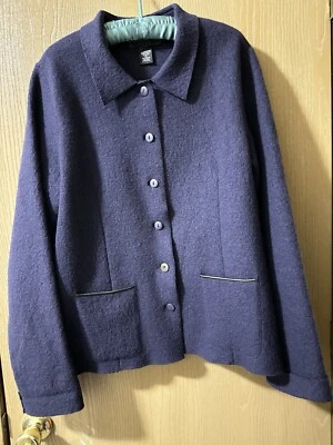 Geoffrey Beene 100% Boiled Wool Women’s Jacket Xl - Image 1 of 4