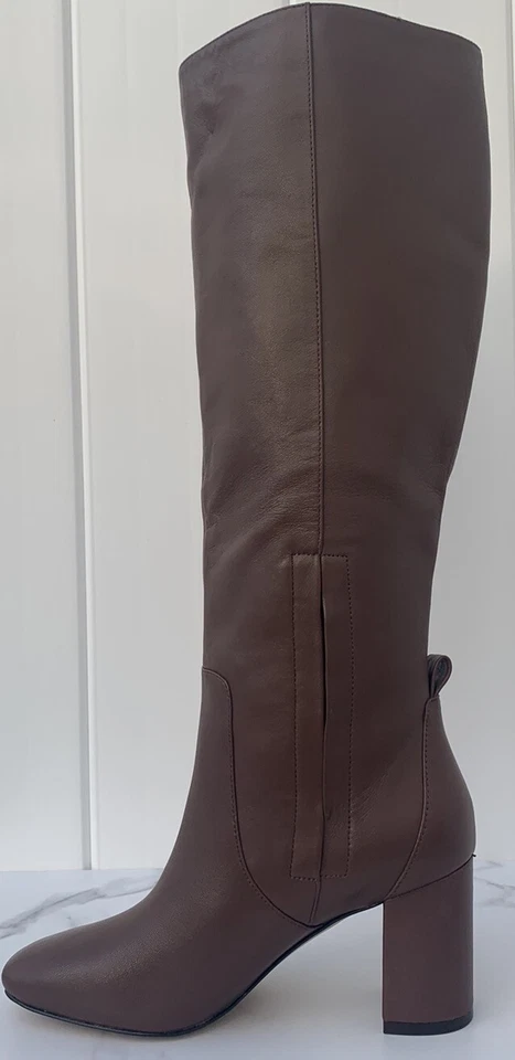 COLE HAAN Leather Chrystie Tall Chestnut Brown Knee High Boots Women's Size 5.5 - Изображение 1 из 4