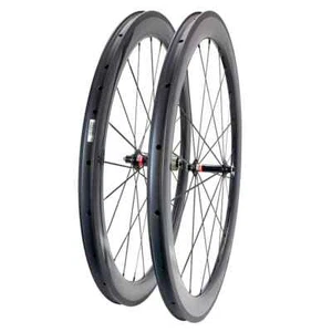 700c Road Bike Carbon Wheelset 30mm Deep 25mm Wide Clincher 20 24Holes - Picture 1 of 7