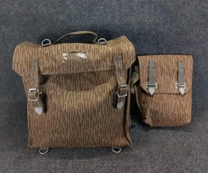 Vintage German-East Backpack Cold War Military Combat Rain Rucksack and Pouch - Picture 1 of 17