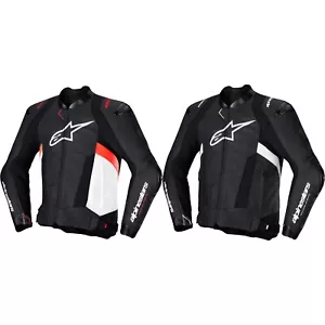 Mens Motorcycle Jacket - Alpinestars Missile V3 - Sports Racing Leather Jacket - Picture 1 of 9