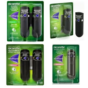 Nicorette Quickmist 1mg Mouthspray - Freshmint & Coolberry (Exp - 2027) - Picture 1 of 5