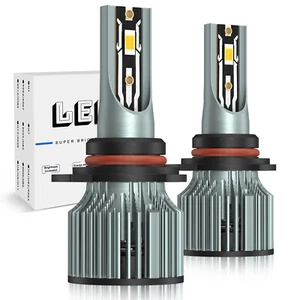 9012 LED Headlight Bulbs Kit Hi Low Beam 6000K White Super Bright High Power 2x - Picture 1 of 47