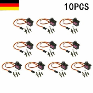 10X MG90S Metal Gear Micro Servo Mini Auto Servo für RC Boot Flugzeug Helikopter - Bild 1 von 4