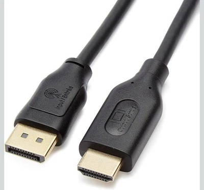 (2) DisplayPort To HDMI Adapters. Black New 3ft - Image 1 of 4