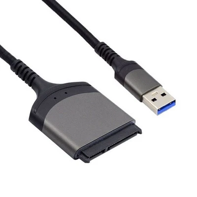 SATA Kabel 15 cm 22Pin Buchse zu USB 3.0 Typ A Stecker Adapter für Festplatte - Bild 1 von 4