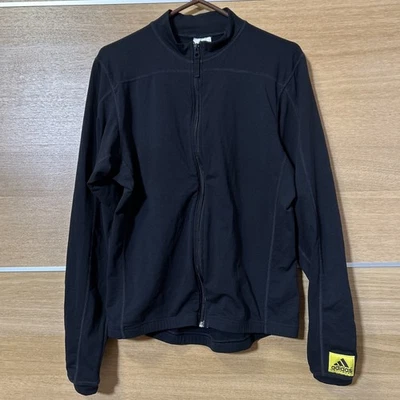 阿迪达斯设备女式大号黑色田径夹克训练全拉链活动 — 第 1/4 张图片