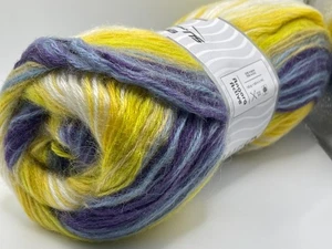 Angora Active Yellow Purple Blue Green 80047 Ice Yarns Sport Striping 100gr 546y - Picture 1 of 5