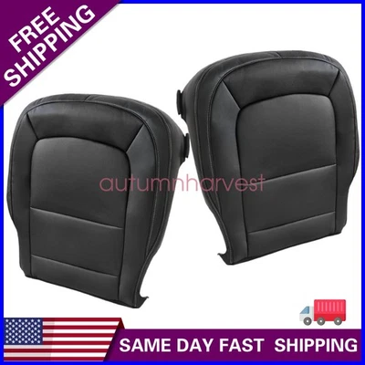 For 15-22 Chevy Colorado & GMC Canyon Driver & Passenger Bottom Seat Cover Black Foto 1 de 4