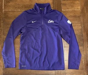 Men’s Nike Kansas State Size S Purple Cats 1/4 Zip Pullover Jacket College Dri - Picture 1 of 7