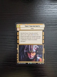 Star Wars Unlimited - Leyendas de la Fuerza - Confía en tus instintos - Raro #221 - Imagen 1 de 2