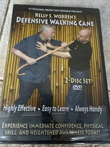 Defensive Walking Cane - Kelly S Worden Self Defense/Personal Protection DVD Set - Picture 1 of 3