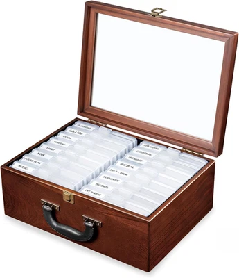 Коробка для хранения фотографий 4 дюйма x 6 дюймов 16 внутренний очень большой органайзер бескислотный держатель фотографий - Изображение 1 из 4