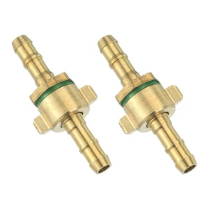 2 Stück Messing Schlauch Widerhaken Verschraubung gerade Verbinder Kupplung, 5/16" ID - Bild 1 von 7