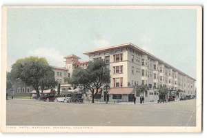 HOTEL MARYLAND Pasadena, CA Los Angeles County 1920 cartolina d'epoca - Foto 1 di 2