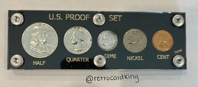 1958 United States Mint Set Philadelphia In a Black Capital Holder  - Image 1 of 2