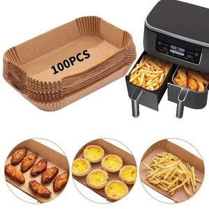 Air Fryer Disposable Paper Liner, 100PCS Food Grade Parchment Liners for Ninj... - Picture 1 of 6