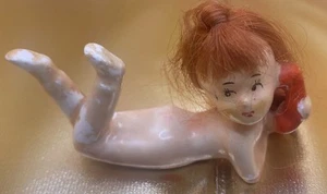 Kewpie Porcelana Niña En Teléfono Lego Japón Baratija Decoración - Imagen 1 de 6
