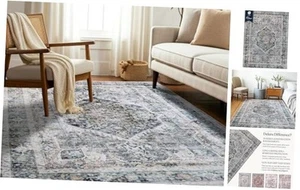  Machine Washable Area Rug, Soft & Durable, Non-Slip, Stain Resistant Rug for  - Picture 1 of 7