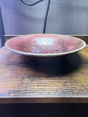 John Price Studio Pottery Bowl #1844 Red Brown Crystal Glaze, Very Nice - Image 1 of 4