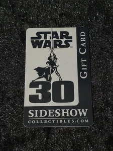SIDESHOW COLLECTIBLES Star Wars 30th Anny GIFT CARD (NO VALUE) - Picture 1 of 2