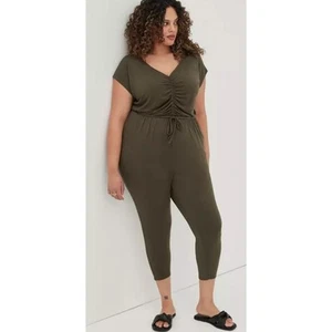 Brand new Forest green Super Soft Dolman Sleeve Jumpsuit size 3x - Picture 1 of 4