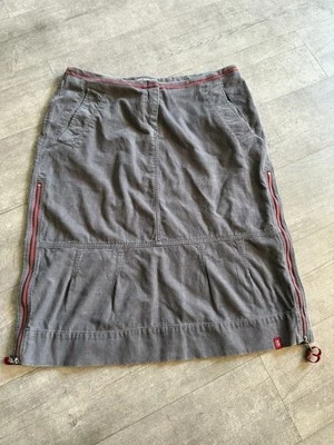 Vintage Esprit Gray Corduroy Skirt Women's Size 40 / 100% Cotton size Zip - Image 1 of 4