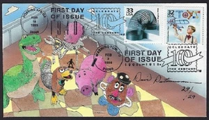 Peterman Toy Story pintado a mano, Slinky Sc.33186m, Toys Sc.#3183n doble primer día - Imagen 1 de 1