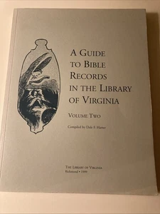 Guide to Bible Records in the Library of Virginia Volume Two - Picture 1 of 1