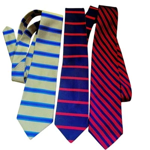 Brooks Brothers Vintage Silk Neckties – Classic Striped Luxury Ties (Set of 3) - Picture 1 of 8