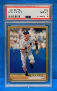 Derek Jeter 1999 Topps # 85 PSA 8 casi nuevo-como nuevo # 100049424 ¡New York Yankees!!! - Imagen 1 de 2