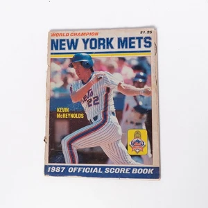 New York Mets 1987 Official Score Book Kevin McReynolds - Picture 1 of 2