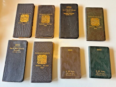 8 Vtg Daily Diaries Journals  Rochester, New York 1923-1940 Colgate Divinity Sec Foto 1 de 4