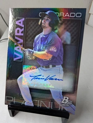 Terrin Vavra 2020 Bowman Platinum Top Prospects Auto TOP-68 - Rockies - Image 1 of 2