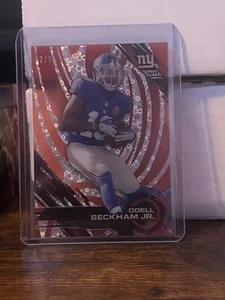 2015 Topps High Tek Odell Beckham Jr. Red Circles SSP Refractor #2/5 NY Giants - Picture 1 of 5