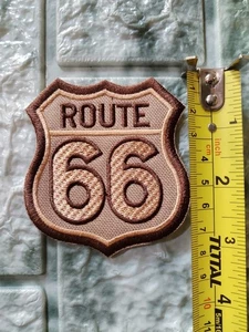 Route 66 patches, historic Harley-Davidson style, for sewing on a jacket - Picture 1 of 7