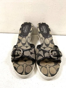 Coach Slip On Sandals Size 7.5 w/COA - Picture 1 of 7