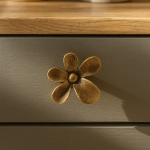 Antik Bronze Blume Metall Stilvoll Knauf für Büro Türgriff Schublade Zug - Bild 1 von 4