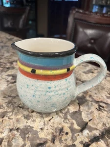 Vintage Treasure Craft Paradise Stoneware Ball 12 oz Creamer Southwest PUC - Foto 1 di 4