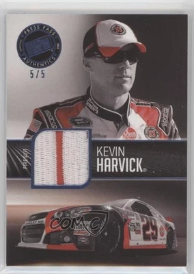 2013 Press Pass Redline Relics Blue /5 Kevin Harvick #RR-KH - Image 1 of 2