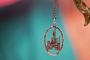 Vintage Walt Disney Sterling Silver 925 Pendant Necklace 4.11g - Picture 1 of 8