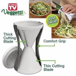 Spiral Vegetable Cutter Slicer "Veggetti'' Spiralizer Veggie Pasta Maker Spiral