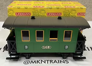 LGB 3009 3a classe verde autovettura vintage LN/Box scala G - Foto 1 di 6
