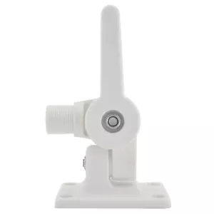ISURE MARINE VHF Antenna Mounts, Ratchet Mount White Nylon Adjustable Base Mount - Picture 1 of 5