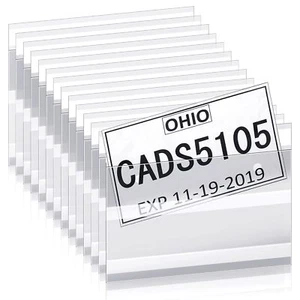 100Pcs License Plate Bags Temporary Tag Car License Plate Protectors for Dealers - Bild 1 von 7