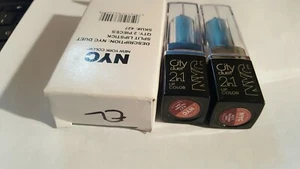 2 NYC CITY DUET 2 IN 1 LIPSTICK # 427 THE EMPIRE LILACS SEALED and Boxed - Picture 1 of 5