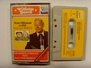 MC Kassette Wilhelm Busch: Max und Moritz erzählt von Heinz Rühmann Zebra - Bild 1 von 1