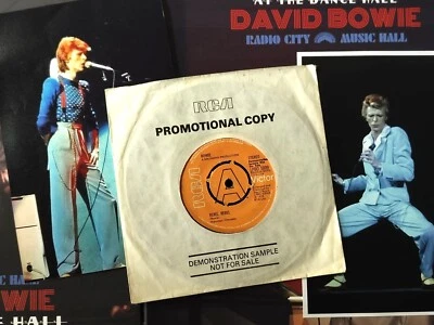 Not For Sale Ultra Rare David Bowie Rebel Rebel 7" UK Demo 1974 Diamond Dogs LP  - Image 1 of 4