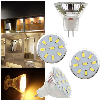 MR11 LED Bulb Spotlight 2W 3W 4W 12-24V 5733 2835 SMD 10W 20W Equivalent Lamp RL - Image 1 of 4